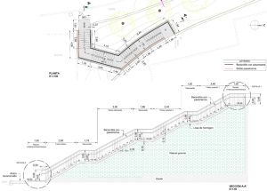 Obra emergencia acceso peatonal